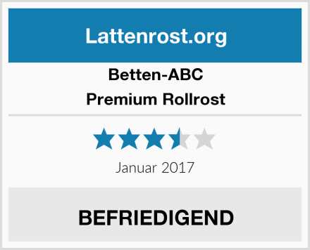 Betten-ABC Premium Rollrost Test