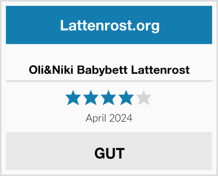  Oli&Niki Babybett Lattenrost Test
