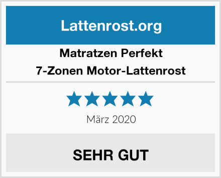 Matratzen Perfekt 7-Zonen Motor-Lattenrost Test