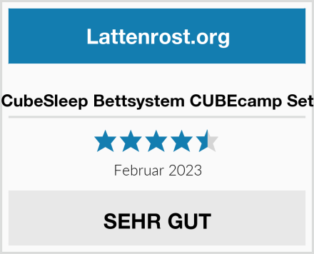  CubeSleep Bettsystem CUBEcamp Set Test