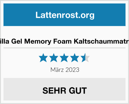  Novilla Gel Memory Foam Kaltschaummatratze Test