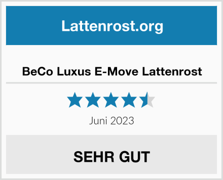  BeCo Luxus E-Move Lattenrost Test