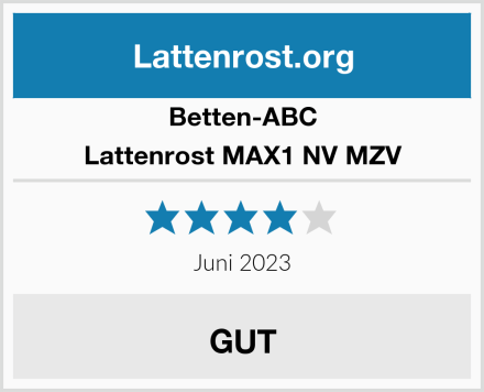 Betten-ABC Lattenrost MAX1 NV MZV Test