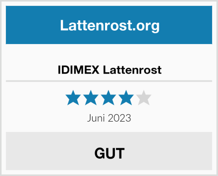  IDIMEX Lattenrost Test