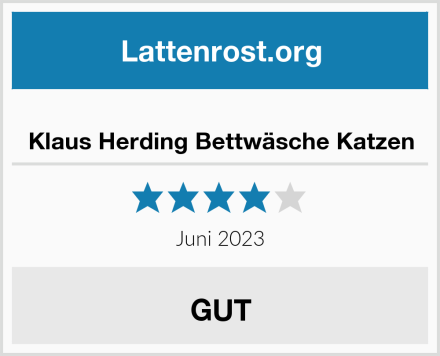 Klaus Herding Bettwäsche Katzen Test