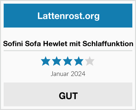  Sofini Sofa Hewlet mit Schlaffunktion Test