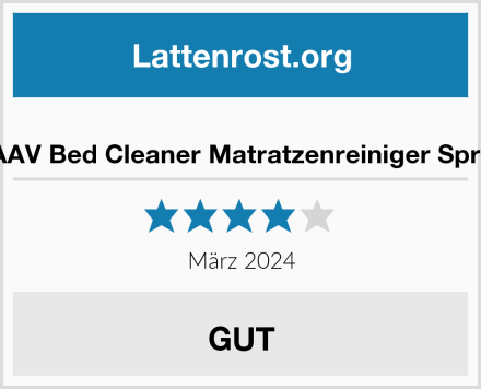  LAAV Bed Cleaner Matratzenreiniger Spray Test