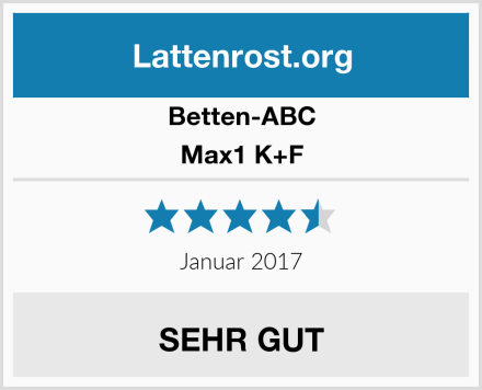 Betten-ABC Max1 K+F Test